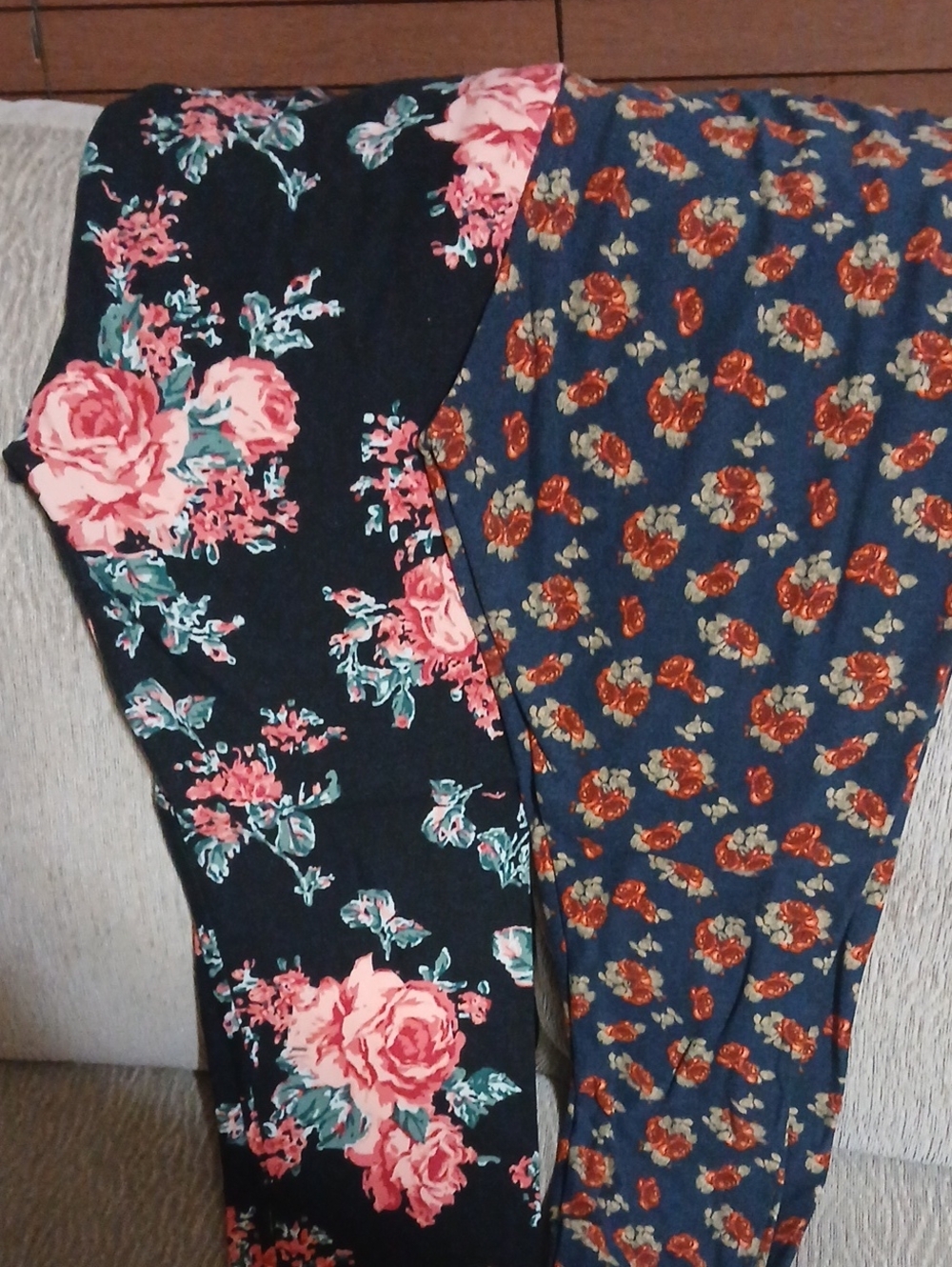 LuLaRoe Floral Leggings 2 Pair TC